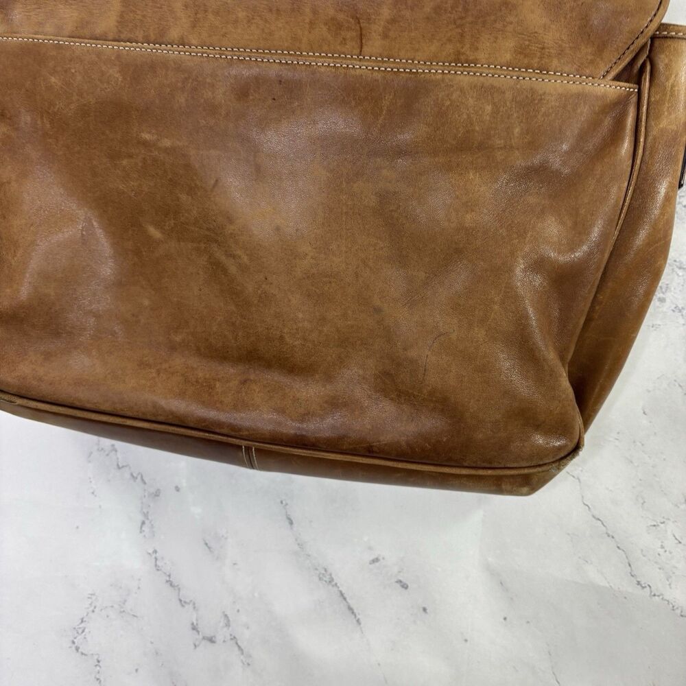 Vintage Coach Messenger Briefcase Bag Brown Leather Lexington 90s Retro work bag - Picture 14 of 16